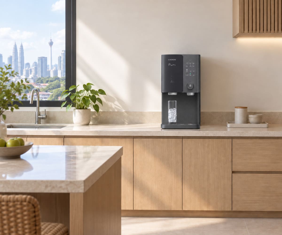 CUCKOO GRANITE dengan gelas berais
