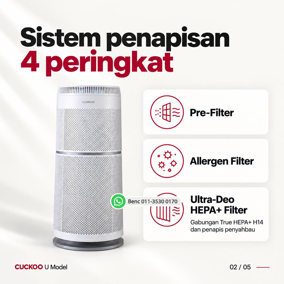 CUCKOO U Model: Sistem penapisan