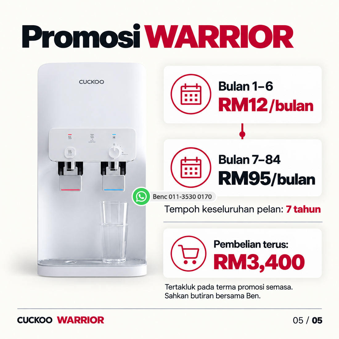 CUCKOO WARRIOR: Harga dan promosi